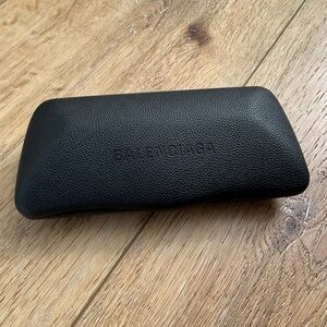 Balenciaga Textured Black Eyewear Case